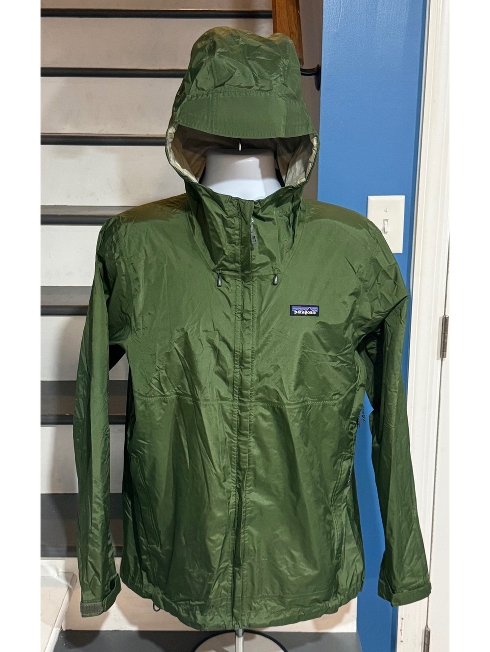 Patagonia Mens Size Medium Torrentshell H2NO Glades Green Waterproof Rain Jacket